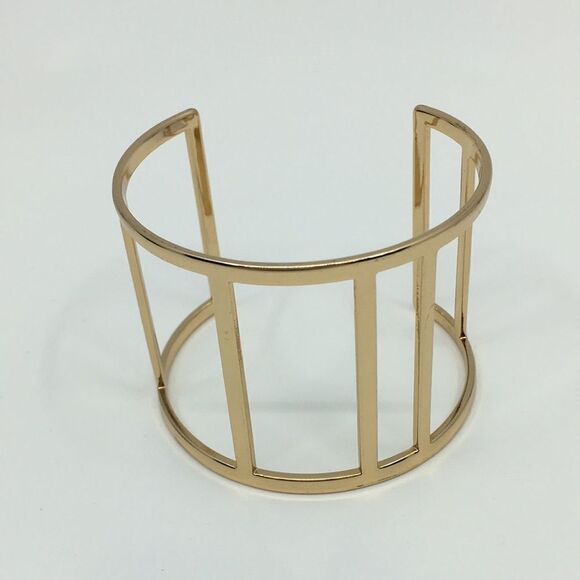 Gold tone cuff bracelet - Picture 1 of 12
